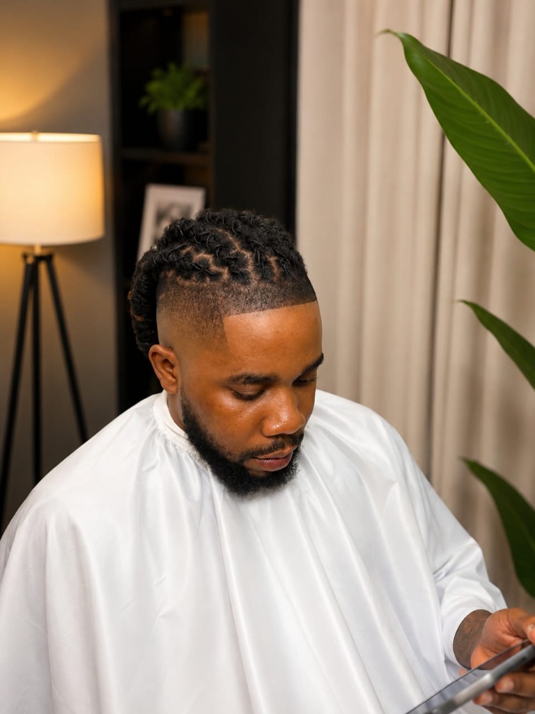 Dreads with High Fade
